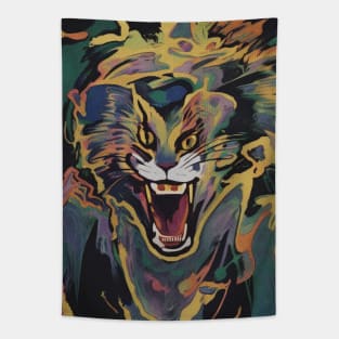 Screaming Cat Tapestry