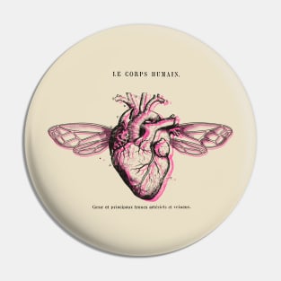 PINK HEART WINGS Pin