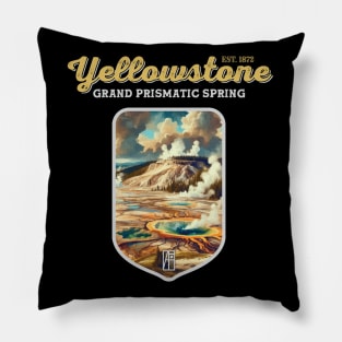 USA - NATIONAL PARK - YELLOWSTONE Grand Prismatic Spring - 5 Pillow