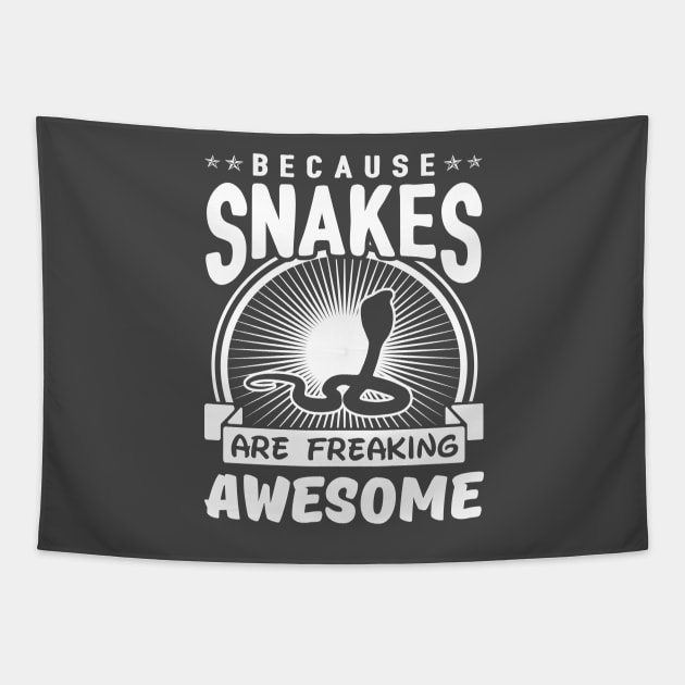 Because Snakes Are Freaking Awesome Tapestry by solsateez