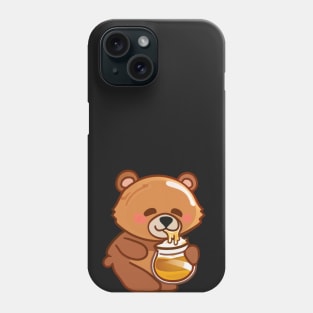 Cute Bear Eating Honey Phone Case