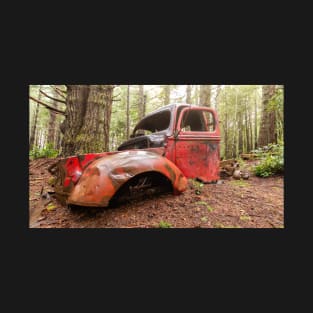 A Forgotten Pickup Truck in the Forest T-Shirt