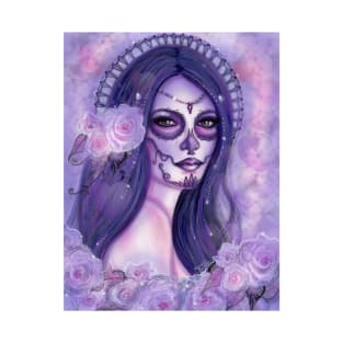 Day of the dead Chantilly Rose By Renee Lavoie T-Shirt