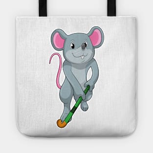 Rat at Hockey with Hockey bat Tote