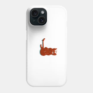 Silkscreen guitar Phone Case