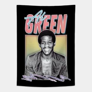 Al Green / Retro Aesthetic 70s Style Fan Design Tapestry