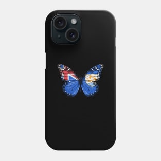 Anguillan Flag  Butterfly - Gift for Anguillan From Anguilla Phone Case