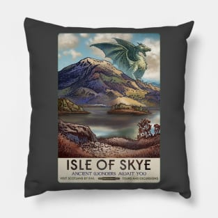 Isle of Skye Travel Poster Pillow