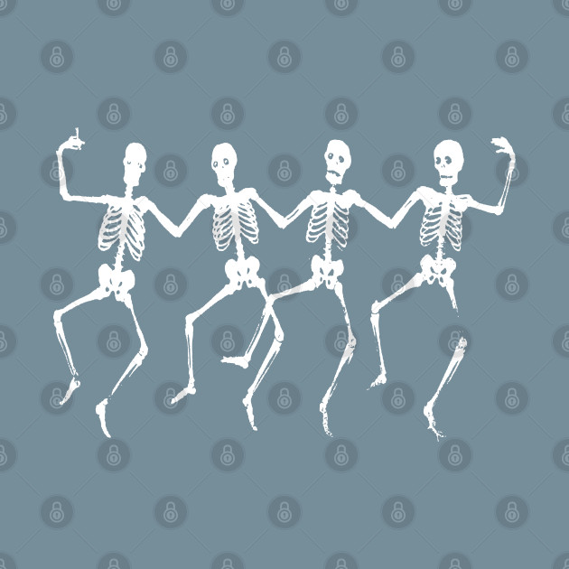 Discover Skeleton Chorus Line from the Crypt - Skeleton - T-Shirt