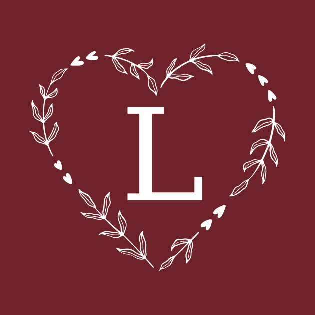 Letter L Flower Monogram by Stephen