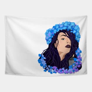 BLUE HYDRANGEA Tapestry