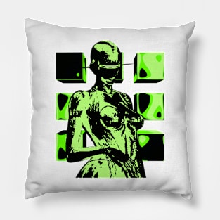 Pixel Cyborg 04 Pillow