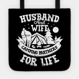 Husband And Wife Camping Partners For Life Tote