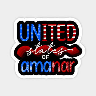 united states of amanar Magnet