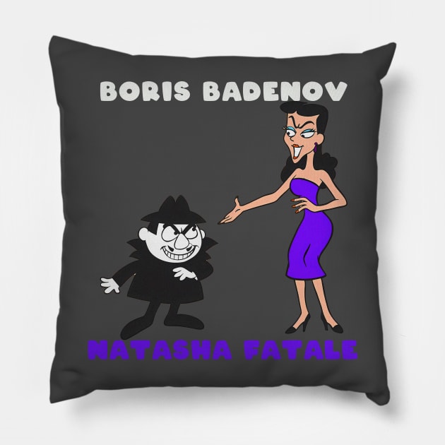 Boris & Natasha Pillow by lazymost