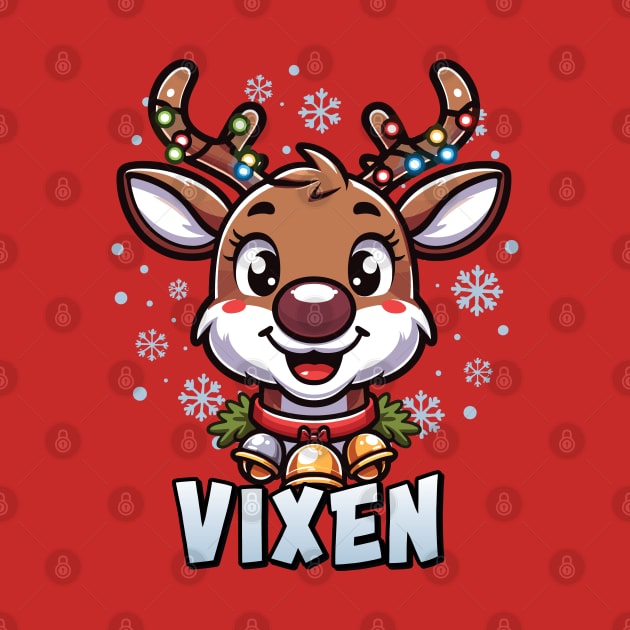 Santa’s Reindeer Vixen Xmas Group Costume by Graphic Duster