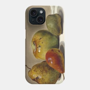 Three Pears and an Apple by David Johnson Phone Case