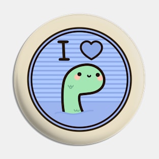 I heart Nessie Pin