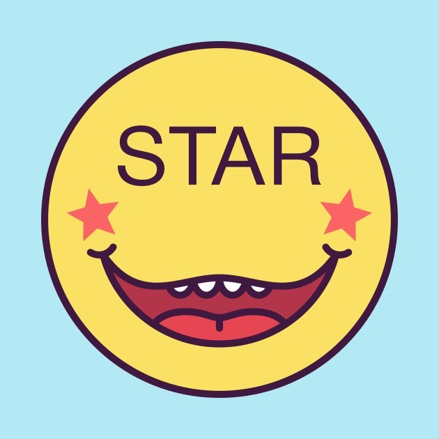 Emoji face with phrase Star by DmitryMayer