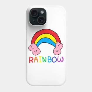 rainbow rabbit Phone Case