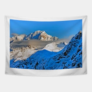 Mont Blanc Les Arcs French Alps France Tapestry