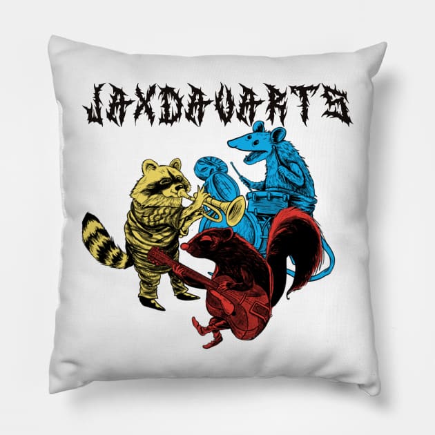 The Vermin Three Pillow by JaxDavArts