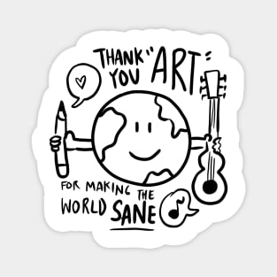 Thank You Art! Magnet