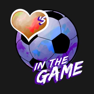 Soccer - Hearts In The Game - Blue T-Shirt