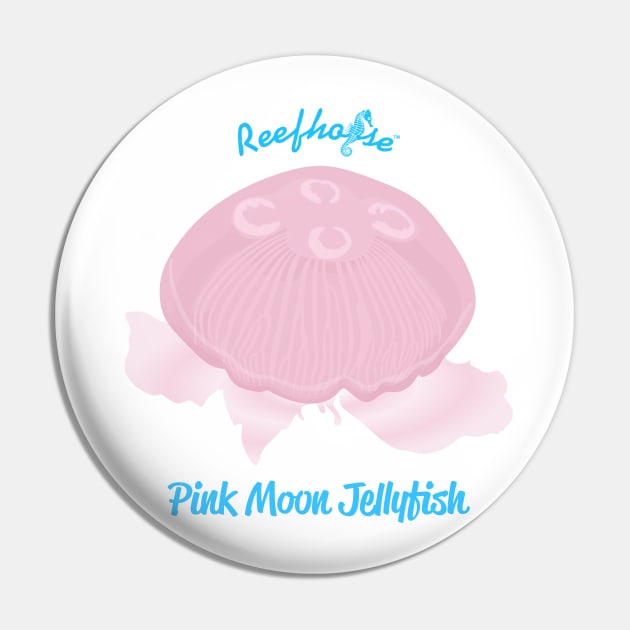 Pink Moon Jellyfish Pin by Reefhorse