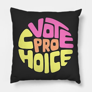 Vote Pro Choice Word Art Pillow