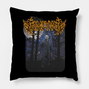 Black Metal Halloween Michael Myers Boogeyman Pillow