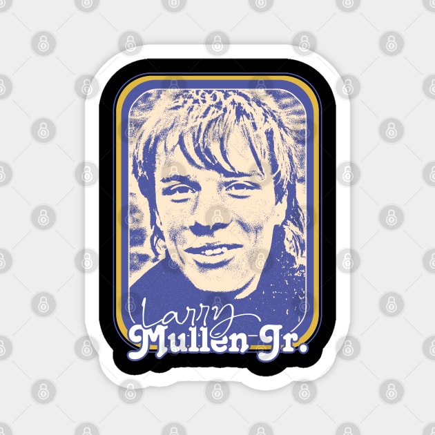 Larry Mullen Jr / Retro 80s Fan Design Magnet by DankFutura