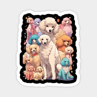 Multicolor Poodel Magnet