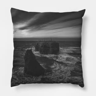 View of Pokeshaw Rock, New Brunswick Canada V4 Pillow