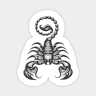 Scorpion engraving illustration Magnet