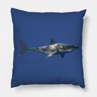 Shark low poly Pillow