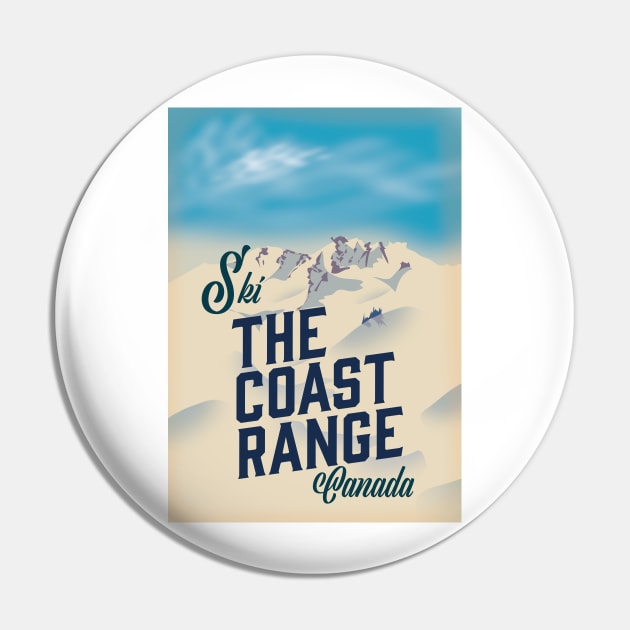 Ski The Coast Range Canada Pin by nickemporium1