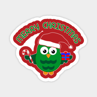 Santa Claus Owl Magnet