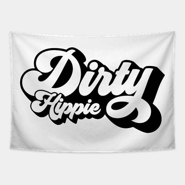 Dirty Hippie Retro Script Tapestry by LudlumDesign