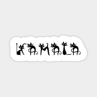 Kamala-Harris-Cat-Lettering-Positive Magnet
