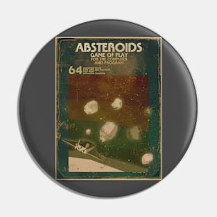 Absteroids Retro Video Game Pin