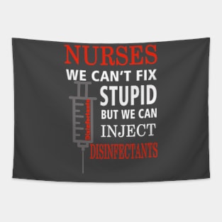 Nurses Inject Disinfectants Tapestry