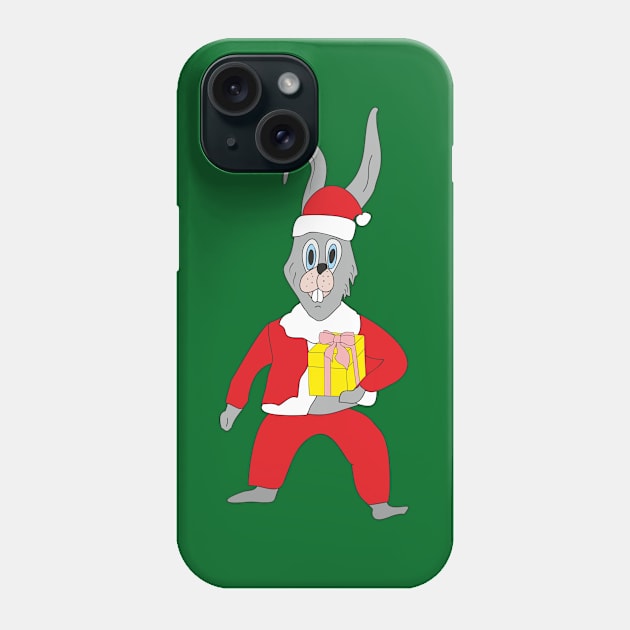 Christmas Bunny Phone Case by Alekvik