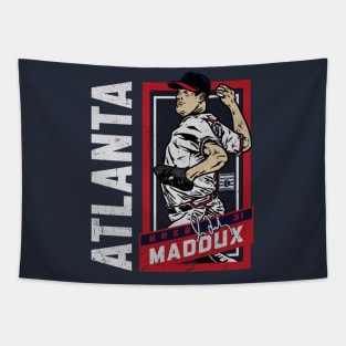 Greg Maddux Atlanta Sports Card Tapestry