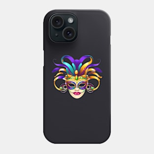 Carnival Reverie Dynamic Designs For Mardi Gras Revelry Phone Case