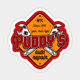 Puddy's auto repair Magnet