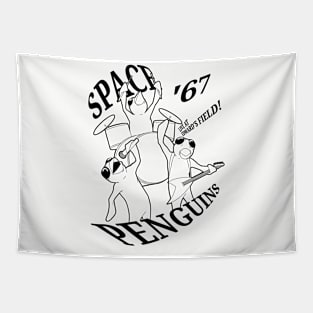 Space Penguins '67 Black Tapestry