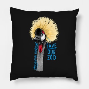 Day 22- Grey-Crowned Crane Pillow