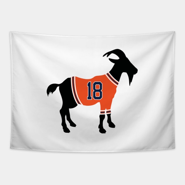 Zach Hyman GOAT Tapestry by cwijeta