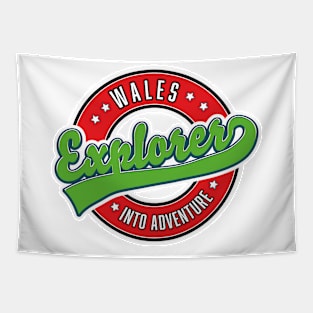 Wales Explorer into Adventure logo. Tapestry